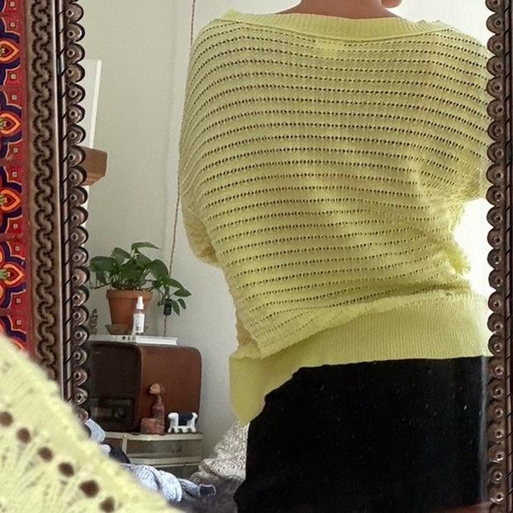 Yellow Knit Cardigan - Picture 2 of 2
